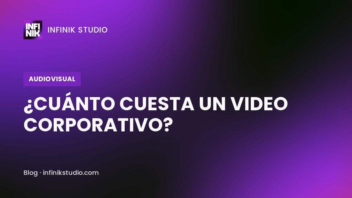 ¿Cuánto cuesta un video corporativo en El Salvador?